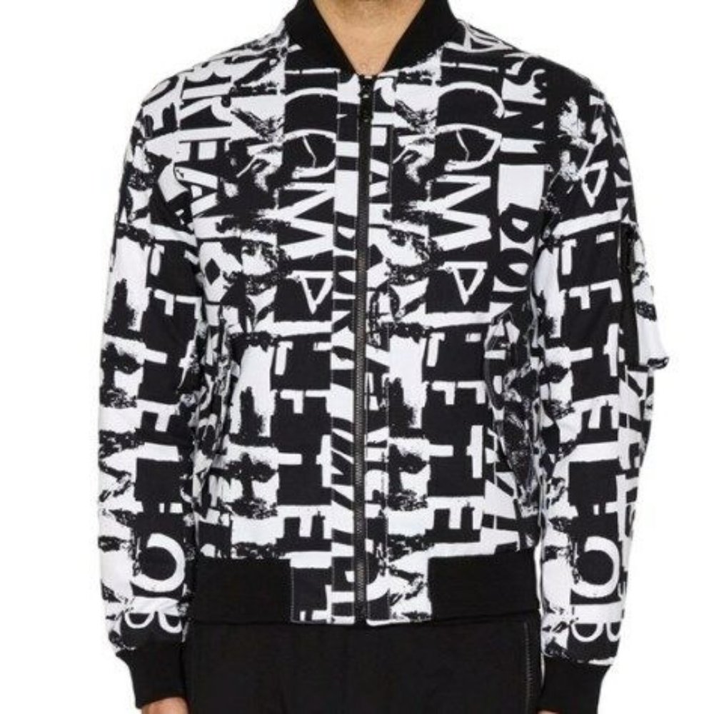 ALEXANDER MCQUEEN Print BOMBER JACKET SIZE 48